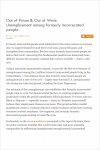 Out of Prison & Out of Work: Unemployment among formerly incarcerated people Cover