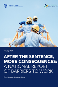 National Report of Barriers to Work cover