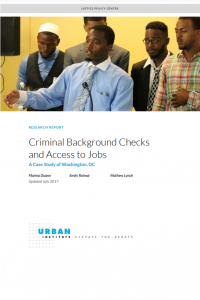 Criminal Background Checks Urban Institute
