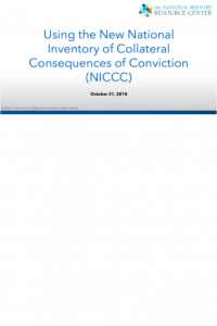 Using the National Inventory of Collateral Consequences of Criminal Conviction Website Webinar