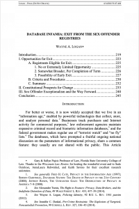 Database Infamia article cover image