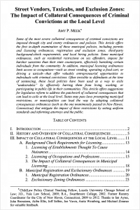 Street Vendors, Taxicabs, and Exclusion Zones article cover image