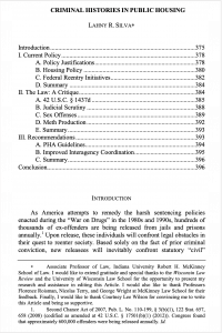 Criminal Histories in Public Housing article cover image