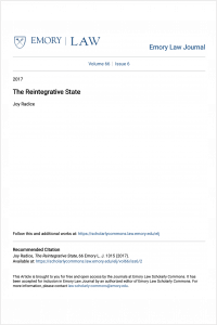 The Reintegrative State article cover image