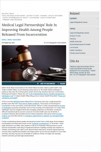 Medical Legal Partnerships brief cover image