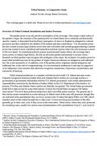Tribal Pardons article cover