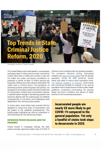 Top Trends in State Criminal Justice Reform, 2020 brief cover