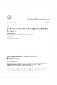 Iron Shackles to Invisible Chains - Breaking the Binds of Collateral Consequences Cover
